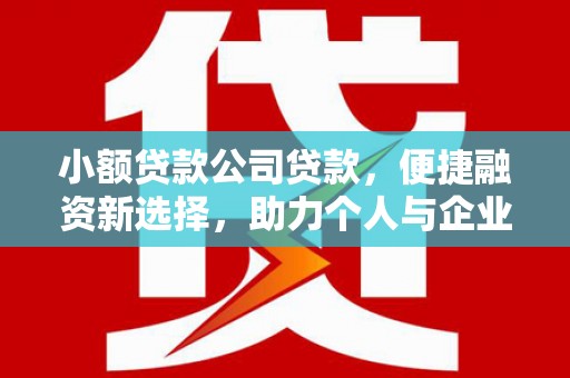 济源小额贷款公司贷款，便捷融资新选择，助力个人与企业成长
