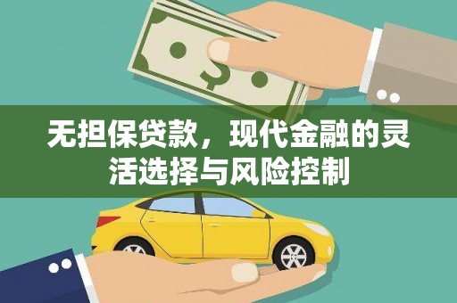 济源无担保贷款，现代金融的灵活选择与风险控制