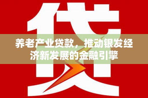 济源养老产业贷款，推动银发经济新发展的金融引擎