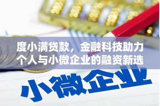 济源度小满贷款，金融科技助力个人与小微企业的融资新选择