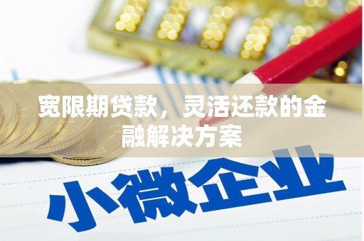 济源宽限期贷款，灵活还款的金融解决方案