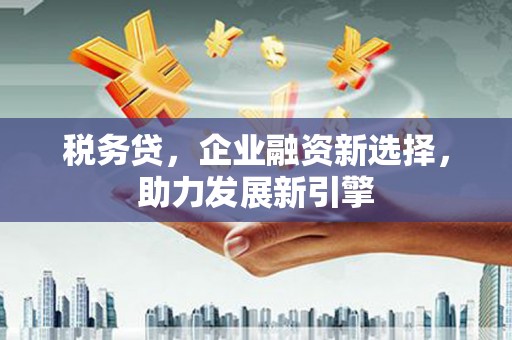 济源税务贷，企业融资新选择，助力发展新引擎