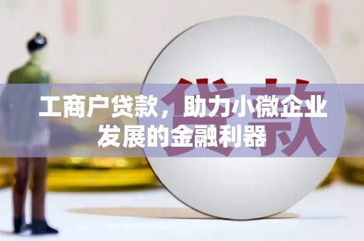 济源工商户贷款，助力小微企业发展的金融利器