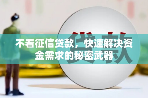 济源不看征信贷款，快速解决资金需求的秘密武器