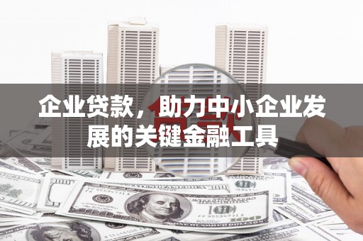 济源企业贷款，助力中小企业发展的关键金融工具