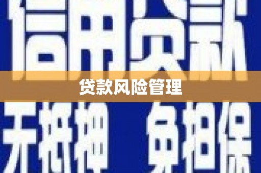 济源贷款风险管理